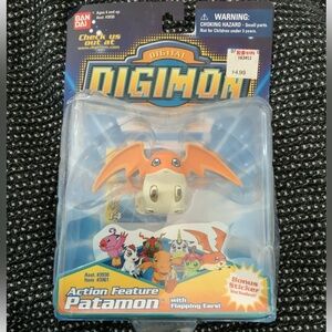 Digimon Digital Monsters Patamon Action Feature & Digi-sticker Bandai 2.5”